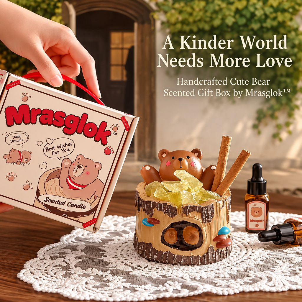 The Little Hug – Cute Teddy Bear Aroma Stone Diffuser & Cozy Fragrance Gift