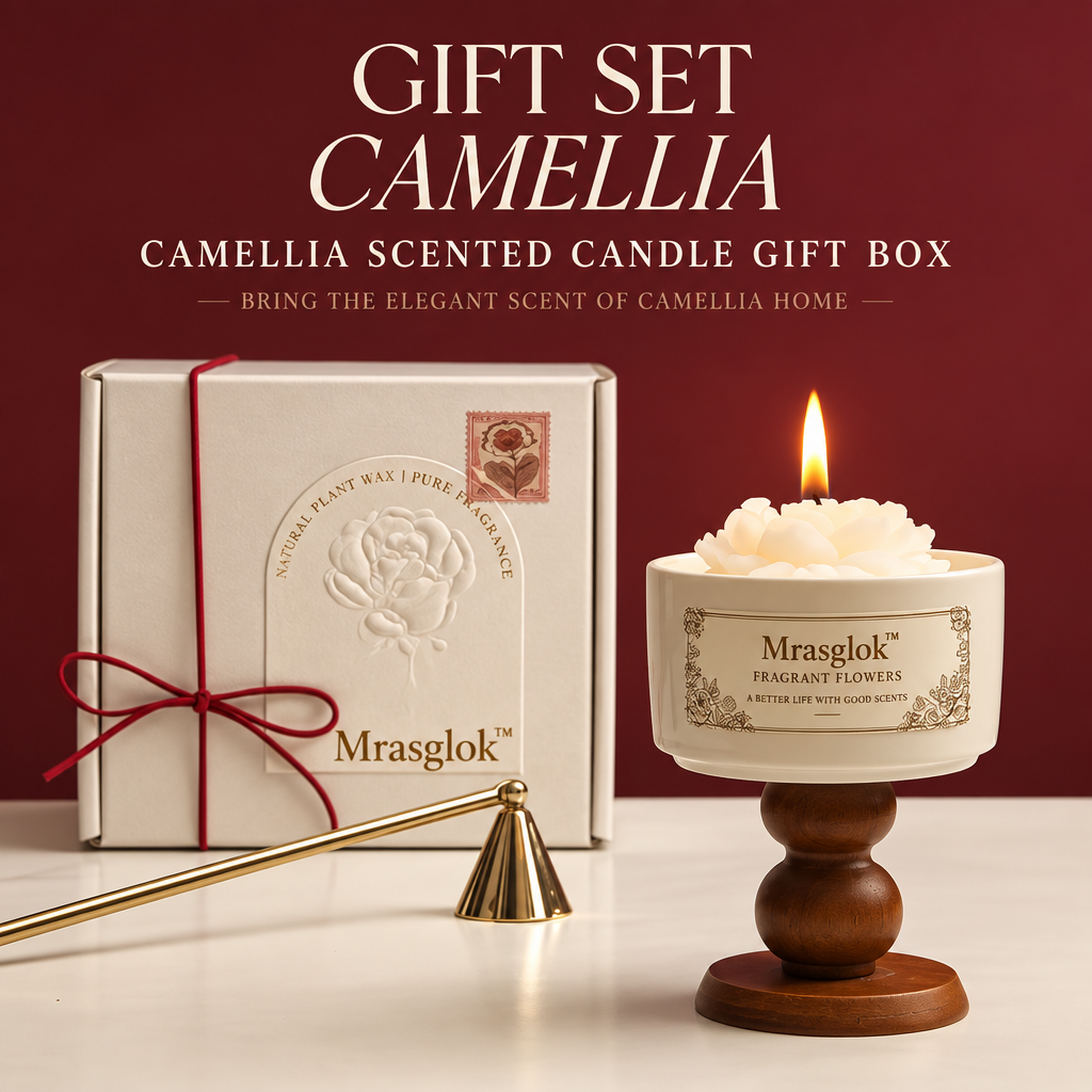Camellia Reverie – Elegant Floral Scented Candle Gift Box & Luxury Home Fragrance