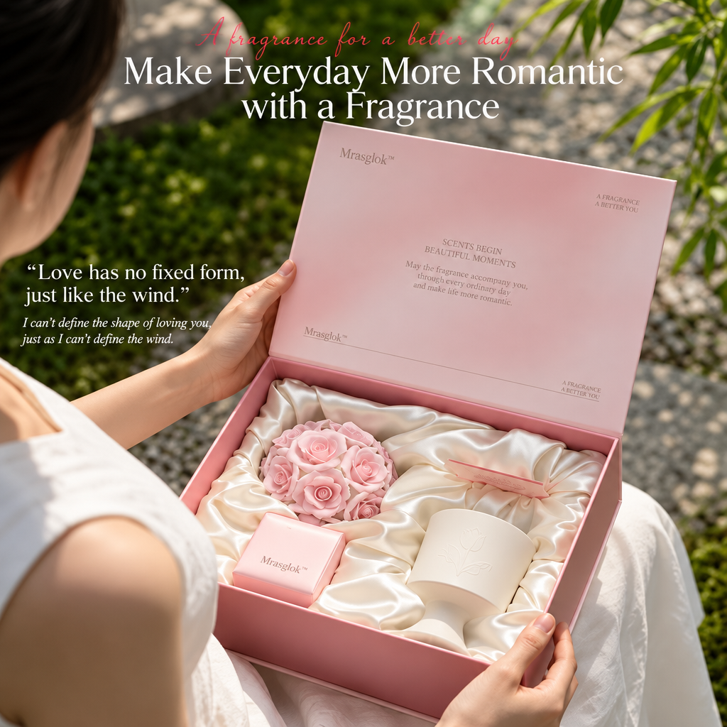 Sunday Flower Market – Sculptural Rose Bouquet Scented Candle & Floral Home Decor