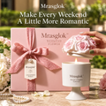 Sunday Flower Market – Sculptural Rose Bouquet Scented Candle & Floral Home Decor